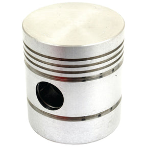 The product S.57629, branded as Sparex Piston (Standard), is a metal piston featuring multiple grooves, a central hole, and a flat top design, intended for use in internal combustion engines.