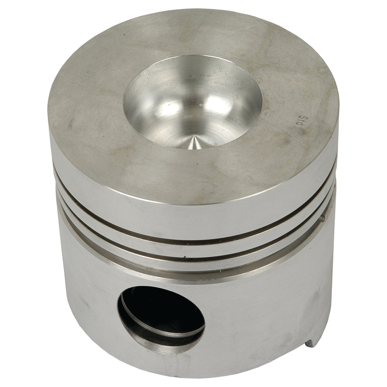 The Sparex Piston (Standard) - S.59186 is a metal piston with a rounded top, featuring grooves and a hole on its side, commonly used in internal combustion engines. It is designed with specific bore diameter, piston length, and compression height to ensure optimal performance.