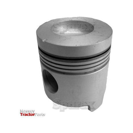 A metal piston labeled "Sparex" and identified as S.66313, typically used in engines, features specific measurements such as piston length, bore diameter, and compression height for precise fitting.