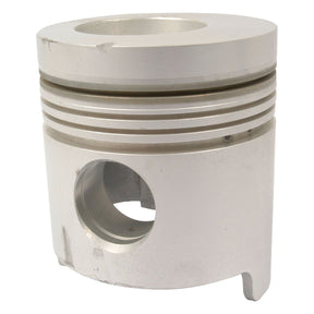 The Sparex Piston (Standard) - S.66601, a metal piston with grooves and a side hole, is used in internal combustion engines and is precisely designed for optimal compression height and bore diameter.