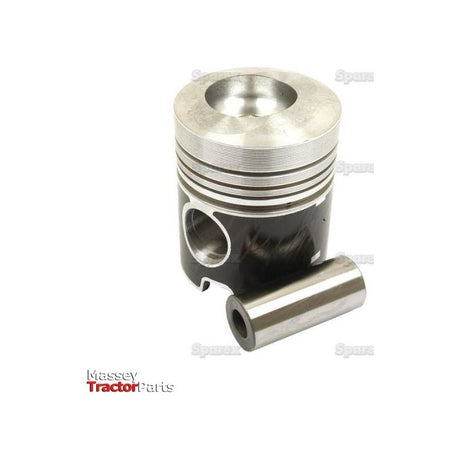 A metallic Sparex Piston (Standard) - S.69942 and piston pin for a tractor engine are displayed against a white background. The piston features grooves and an open cavity on top, characteristic of its K3 chamber type. The text "Massey Tractor Parts" is visible in the bottom-left corner.