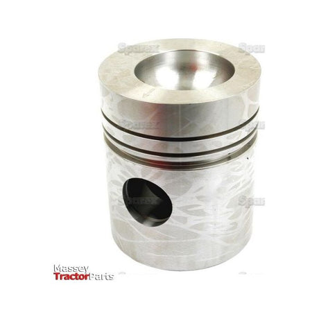 Metal piston with two grooves and a hollow interior, marked with “S.41540” and “Sparex” text, sporting the "Massey Tractor Parts" logo in the lower left corner. Designed for optimal performance with precise bore diameter and compression height specifications.