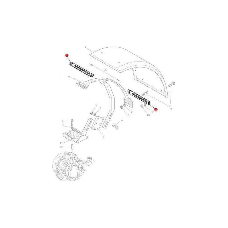 Massey Ferguson Plate Fender 340mm - 3777586M2 | OEM | Massey Ferguson parts | Cab Interior-Massey Ferguson-Cabin & Body Panels,Farming Parts,Fenders,Tractor Body,Tractor Parts