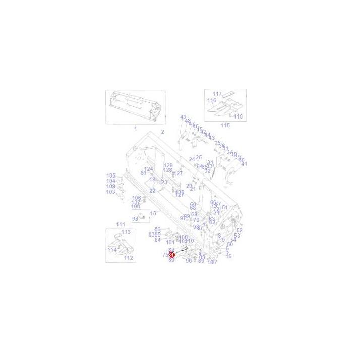 Plate Finger - 789351M1 - Massey Tractor Parts