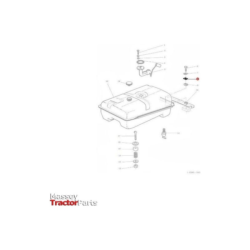 Massey Ferguson Plate Tank Mount - 826784M1 | OEM | Massey Ferguson parts | Fuel Tanks-Massey Ferguson-Engine & Filters,Engine Parts,Farming Parts,Filler Caps,Fluid & Fuel Delivery & Storage,Fuel Delivery Parts,Fuel Tank,Fuel Tanks,Tractor Parts,Water Extractors,Workshop & Merchandising,Workshop Consumables