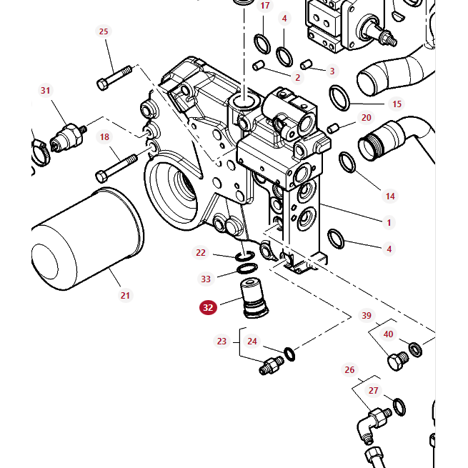 Massey Ferguson - Plug - 4302901M1 - Farming Parts