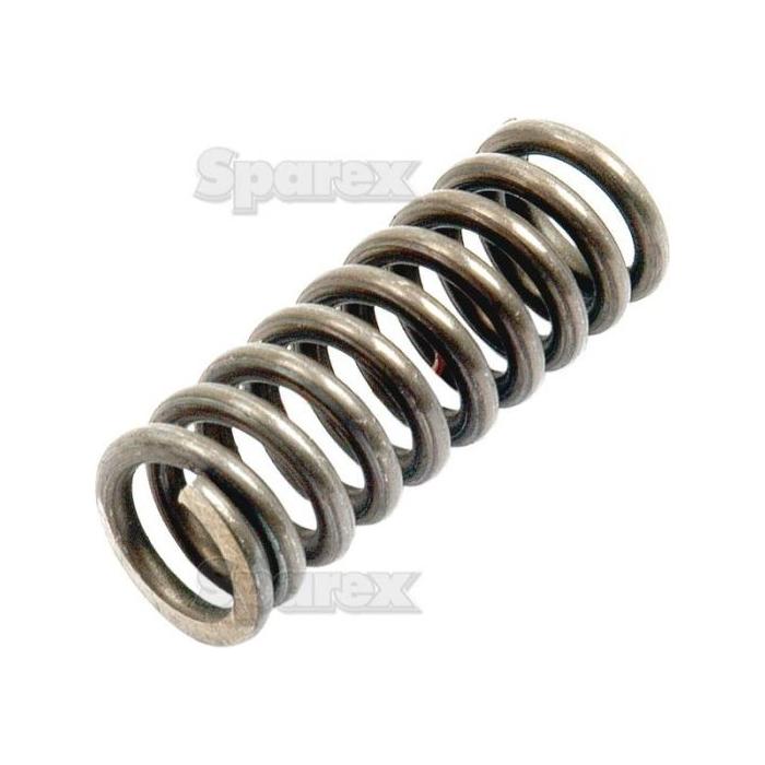 A close-up view of a metal coil spring, identified as the Sparex Plunger Spring - Ø30mm (Part No. S.41974), with the brand name "Sparex" faintly visible in the background, commonly used in Landini and Massey Ferguson machinery.