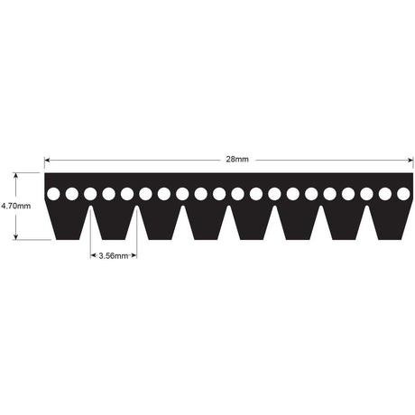 Poly V / Multi-Rib Belt - PK Section - Belt No. 8PK1541
 - S.149106 - Farming Parts