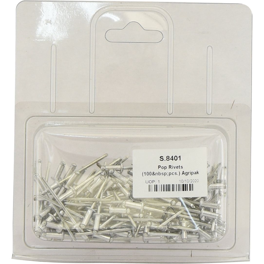 Pop Rivets (100 pcs.) Agripak
 - S.8401 - Massey Tractor Parts