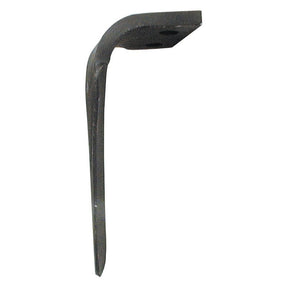 The Sparex Power Harrow Blade 100x15x270mm LH, features two mounting holes with a center distance of 54mm and a hole diameter of 17mm. It serves as an ideal replacement for Perugini (Concept-Ransome) model 320425.