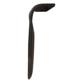 A dark brown Power Harrow Blade 110x12x290mm LH, made of metal with a curved end and two holes (each with a diameter of 16.5mm) on the flat surface, crafted by Sparex as a replacement for Feraboli (SKH & MF), specifically designed for MASTER.