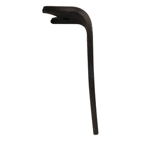 Here is an image of a Sparex Power Harrow Blade, 120x15x350mm, with one flat and one curved end, commonly used for prying or removing nails. It features hole centers with a diameter of 19mm and is designed as a replacement for Amazone machinery, fitting model number 6147300 (Sparex Part No. S.78616).