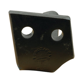 A black metal Power Harrow Blade, measuring 80x15x290mm with two round holes (15mm Ø) spaced 40mm apart. It features an engraved "EUROZAPPA MADE" logo near the bottom and is compatible with Rabewerk machinery. Available under Sparex Part No.S.77306.
