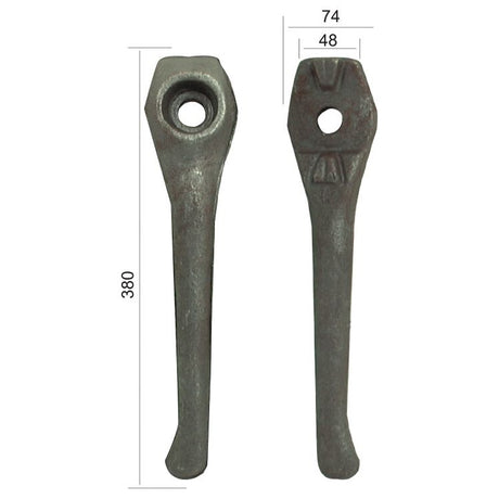 Power Harrow Tine 380mm. LHReplacement for Lely
 - S.79248 - Massey Tractor Parts