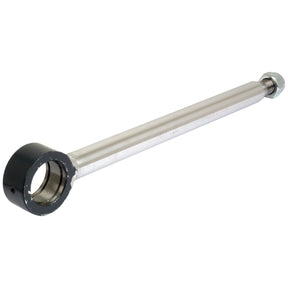 Introducing the Sparex Power Steering Rod (Part No. S.65094) for the Ford New Holland 4635, boasting a durable metallic structure with a circular eyelet at one end and a threaded end complete with a nut on the other.