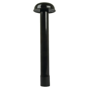 A black, cylindrical pipe with a rounded cap on top, designed for a 50mm connection, is available as the Pre Cleaner from Sparex (Part No. S.43261).