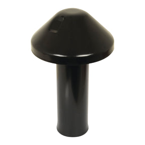 The Pre Cleaner - S.68266 by Sparex is a black mushroom cap vent with a cylindrical base, inspired by the Case/IH B Series design, and is crafted for optimal ventilation purposes.