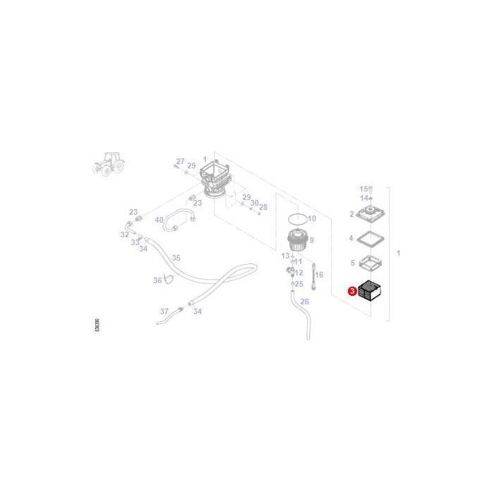 Pre-Filter - F725200060020 - Massey Tractor Parts