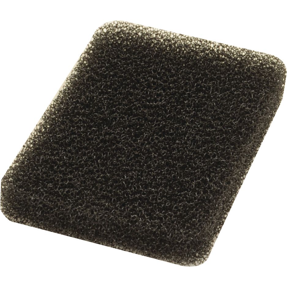 The Sparex Pre Filter (Part No. S.105604) is a black, rectangular foam pad with a porous texture, ideal as a pre-filter for John Deere equipment.