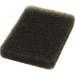 The Sparex Pre Filter (Part No. S.105604) is a black, rectangular foam pad with a porous texture, ideal as a pre-filter for John Deere equipment.