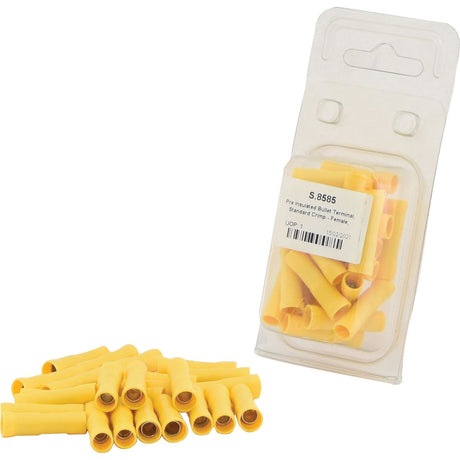 Pre Insulated Bullet Terminal, Standard Grip - Female, 5.0mm, Yellow (4.0 - 6.0mm) (Agripak 25 pcs.)
 - S.8585 - Massey Tractor Parts