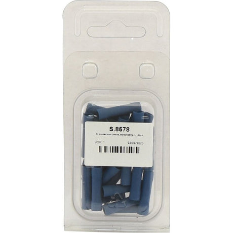 Pre Insulated Inline Terminal, Standard Grip, 5.0mm, Blue (1.5 - 2.5mm) (Agripak 25 pcs.)
 - S.8578 - Massey Tractor Parts