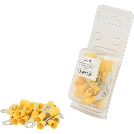 Pre Insulated Ring Terminal, Standard Grip, 6.4mm, Yellow (4.0 - 6.0mm) (Agripak 25 pcs.)
 - S.8579 - Massey Tractor Parts