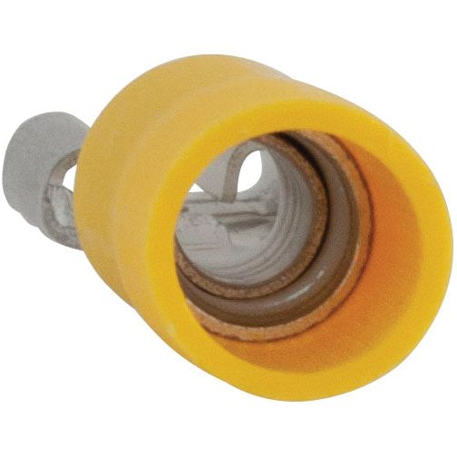 Pre Insulated Spade Terminal, Standard Grip - Female, 6.3mm, Yellow (4.0 - 6.0mm)
 - S.8554 - Massey Tractor Parts