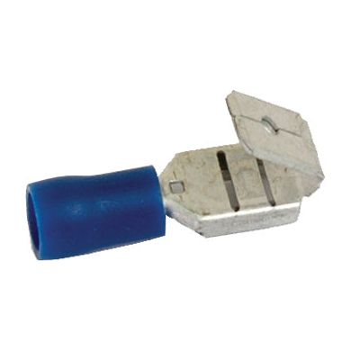 Pre Insulated Spade Terminal, Standard Grip - Female Spade with Male Branch, 6.3mm, Blue (1.5 - 2.5mm)
 - S.8547 - Massey Tractor Parts