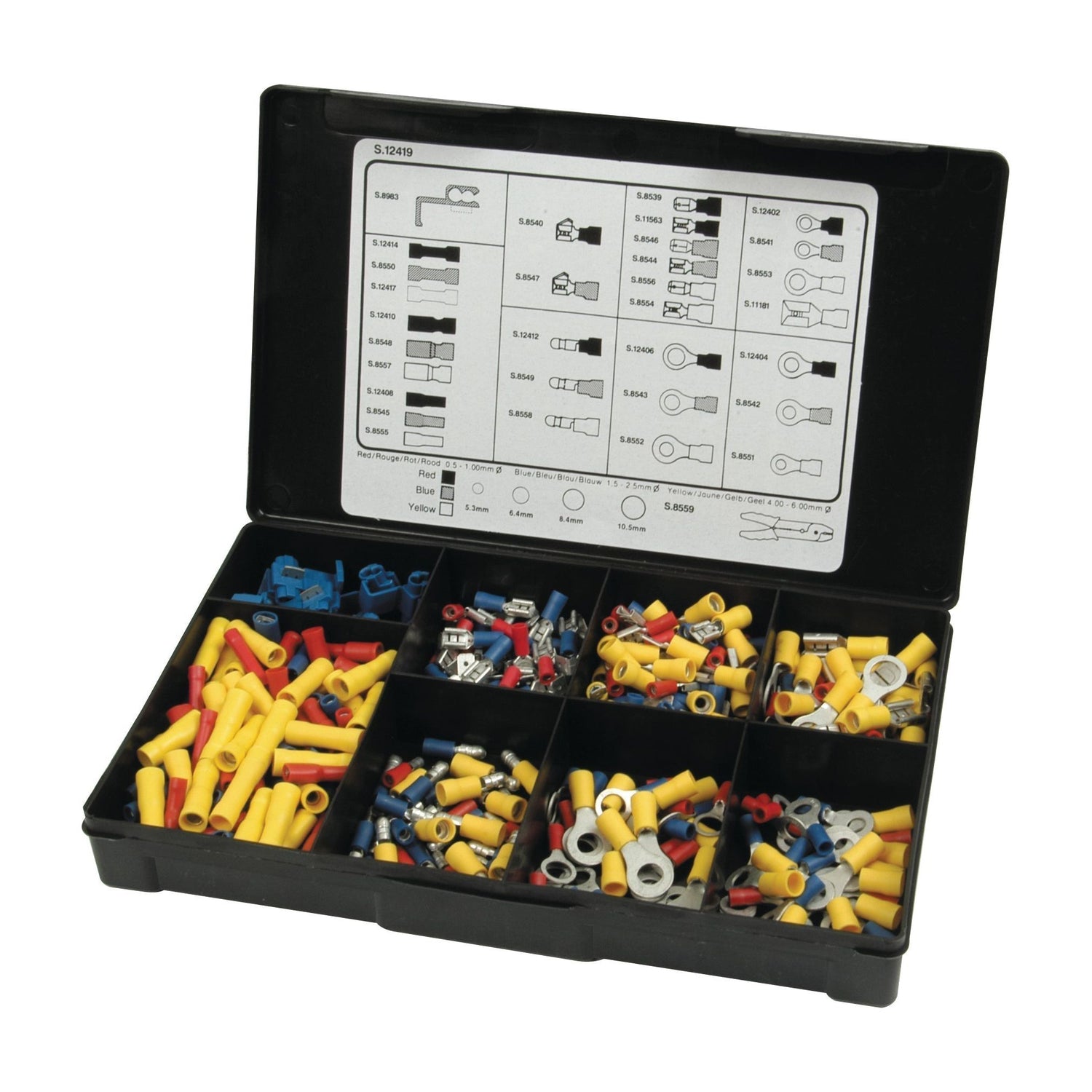 Pre Insulated Terminal Kit, Standard Grip Assorted (Handipak 380 pcs.)
 - S.12419 - Farming Parts