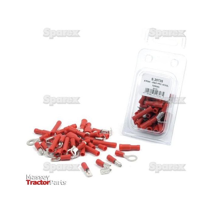 Pre Insulated Terminal Kit, Standard Grip Red (Agripak 45 pcs.)
 - S.20728 - Farming Parts