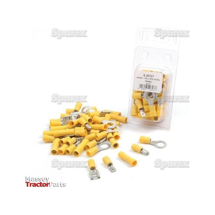 Pre Insulated Terminal Kit, Standard Grip Yellow (Agripak 50 pcs.)
 - S.20727 - Farming Parts