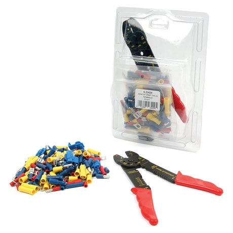 Pre Insulated Terminal Kit with Crimp Tool, Standard Grip Assorted (Agripak 160 pcs.)
 - S.23420 - Farming Parts