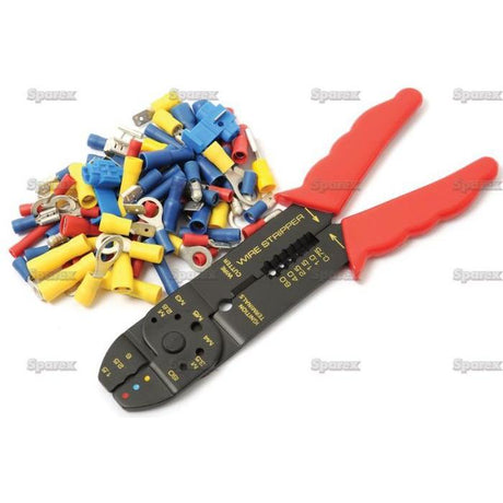 Pre Insulated Terminal Kit with Crimp Tool, Standard Grip Assorted (Agripak 80 pcs.)
 - S.24719 - Farming Parts
