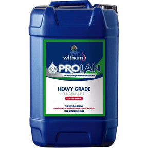 A 25-liter blue container of Sparex ProLan Enduro Rust Protection, heavy grade lubricant (product code S.119782), featuring a 5.20 ruby synthetic formula produced by The Witham Group, offering superior rust protection and extending machinery life.