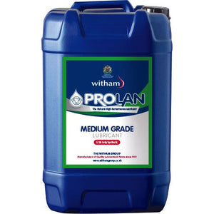 A blue container of Sparex ProLan Enduro Rust Protection, medium grade lubricant from The Witham Group. The label includes the product name and brand details, highlighting its rust protection properties and environmentally friendly formula.