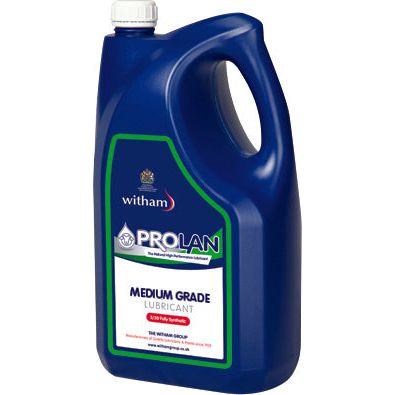 Image of a blue 5-liter container of Sparex ProLan Enduro Rust Protection - Grade, known for its rust protection properties as a general workshop lubricant. The label provides product details and company information.