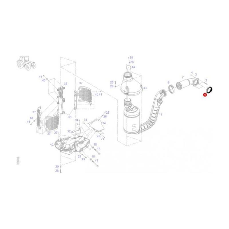 Fendt Profile Clip - G835201100010 | OEM | Fendt parts | Clamps-Fendt-Farming Parts,Hardware,Hose Clips,Towing & Fasteners,Tractor Parts