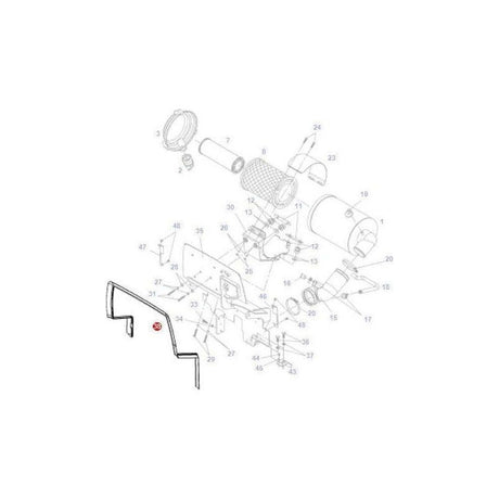 Fendt Profile Seal - H718202090041 | OEM | Fendt parts | Engine Air-Fendt-Cab Air,Engine & Filters,Engine Air,Farming Parts,Filters,Tractor Parts