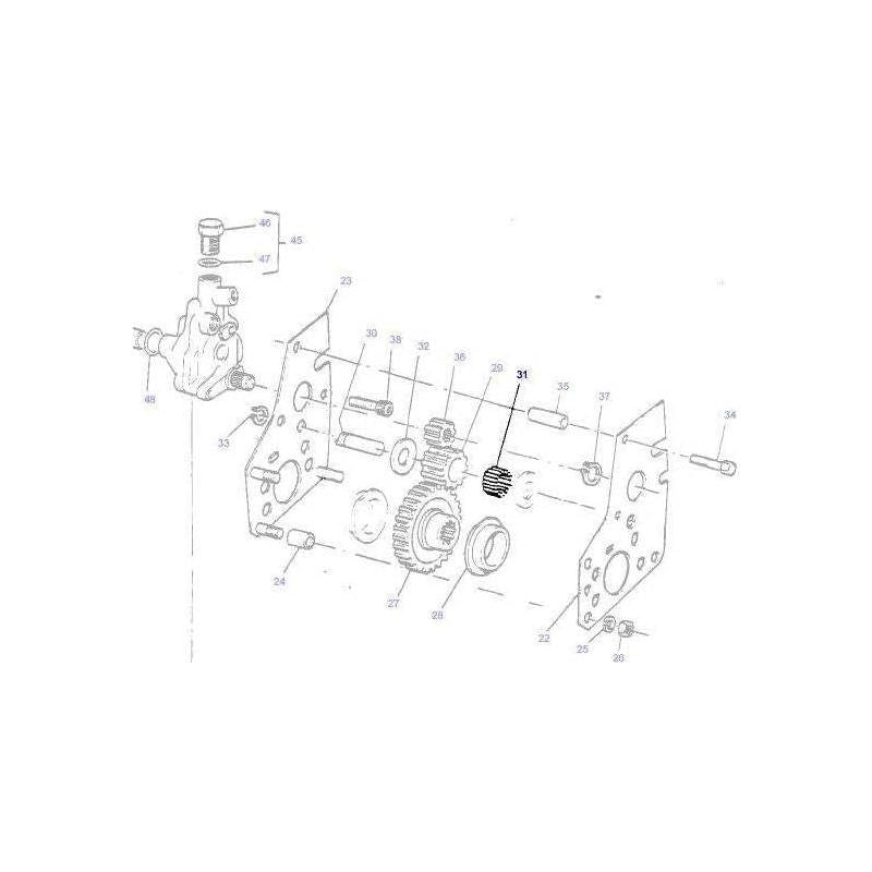 Massey Ferguson Pump Drive Roller - 834167M1 | OEM | Massey Ferguson parts | Hydraulic Pumps-Massey Ferguson-Farming Parts,Hydraulic Pump Parts,Hydraulics,Tractor Hydraulic,Tractor Parts