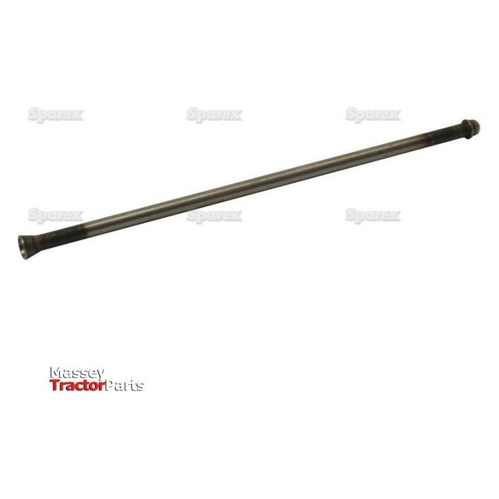 A metal push rod, identified as Sparex Part No. S.30019, is displayed against a white background with the words "Massey Tractor Parts" written in red and black at the bottom left.