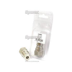 Quick Release Hydraulic Coupling Male 3/8" Body x 3/8" BSP Female Thread (Agripak 1pc.) - S.5640 - Farming Parts