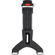 The ROKK™ Mini Universal Tablet Clamp - S.119759 by Sparex NLA is a black plastic tablet holder featuring a red button for secure mounting and an adjustable grip, making it the perfect choice for any setting.