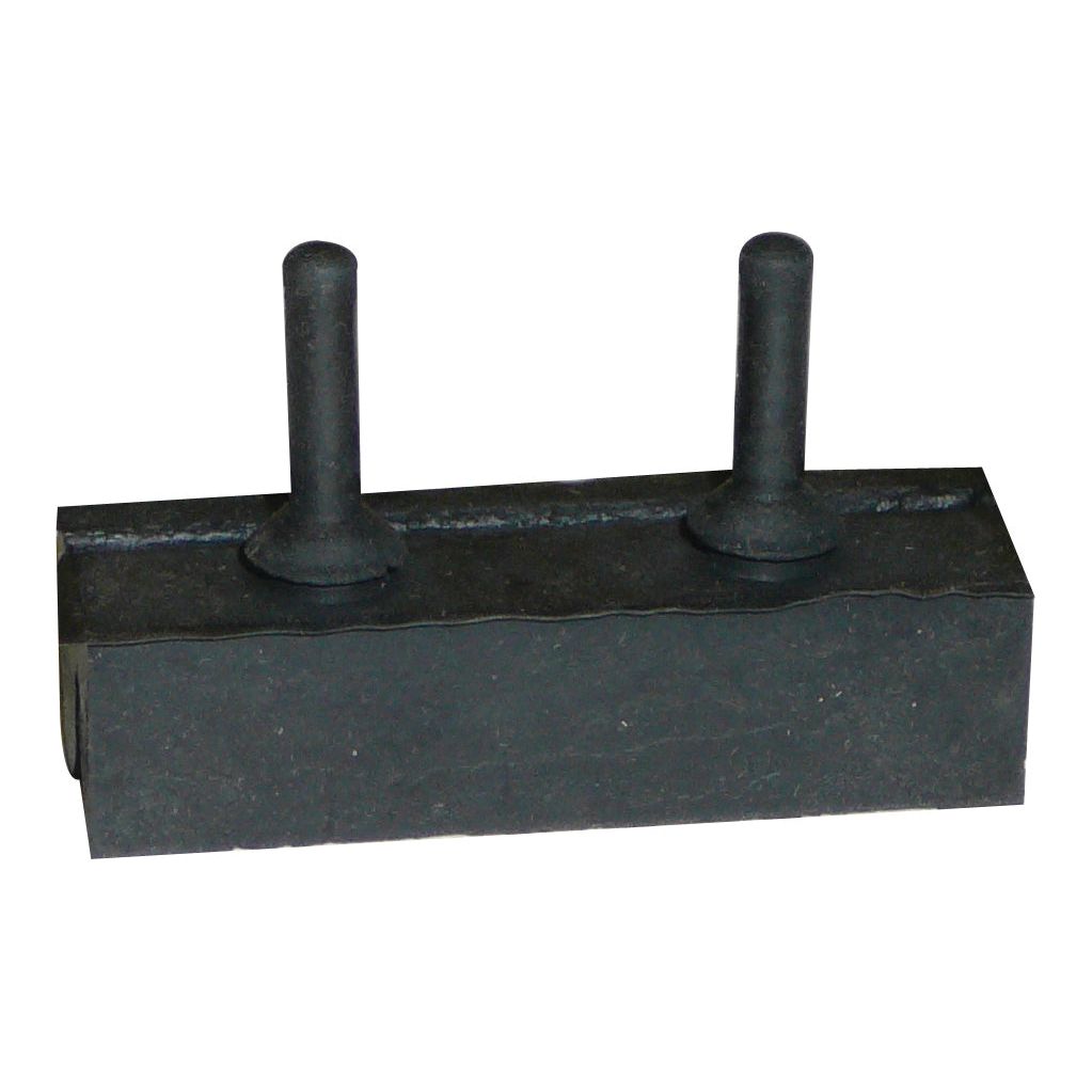 A Bonnet Grill Support in black rubber featuring two cylindrical grips on top, ideal for use with Universal Tractors, is available under Sparex Part No. S.67262 from the Sparex brand.