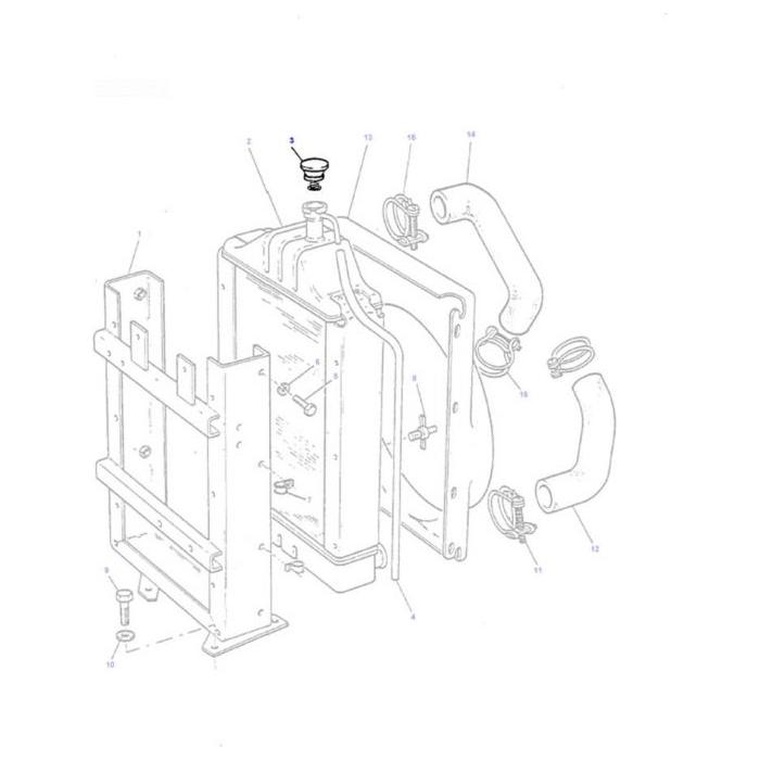 Radiator Cap - 1874445M93 - Massey Tractor Parts
