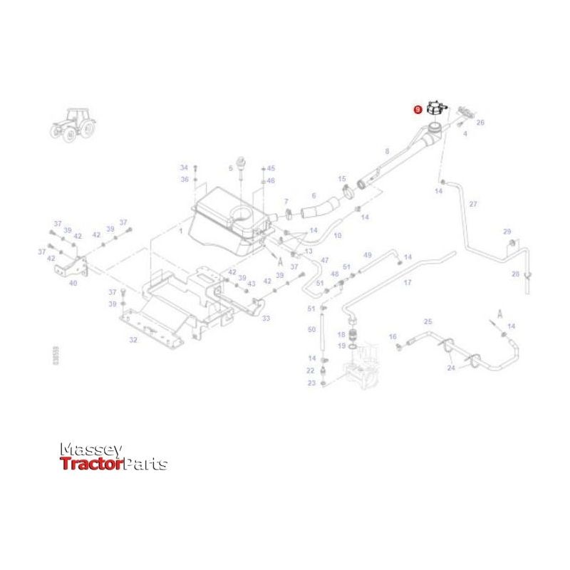 Fendt Radiator Cap - G718202050050 | OEM | Fendt parts | Radiator Caps-Fendt-Cooling Parts,Engine & Filters,Farming Parts,Radiator Caps,Tractor Parts