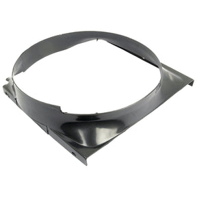 A black, circular component made of metal or plastic, likely the Radiator Cowl offered by Sparex (Part No. S.67577) for an automotive radiator, photographed on a plain white background.