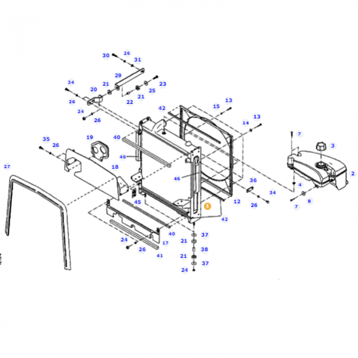 Radiator - G117200050200 - Massey Tractor Parts