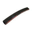 The Sparex Radiator Hose - S.56006 is a smooth EPDM black rubber hose featuring red text, designed with a slight curve and segmented into sections.