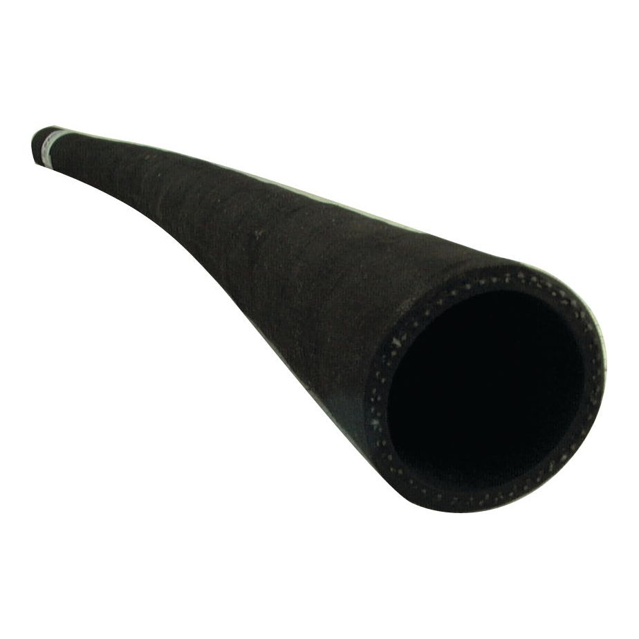 The Radiator Hose - S.56009 from Sparex is a black cylindrical rubber hose, one meter long, with a wide opening featuring a 36mm inner diameter and tapering towards the other end.